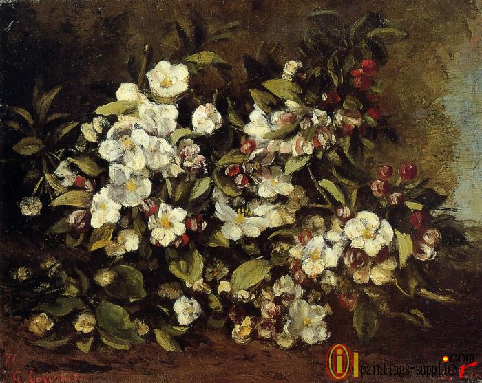 Flowering Apple Tree Branch,1872