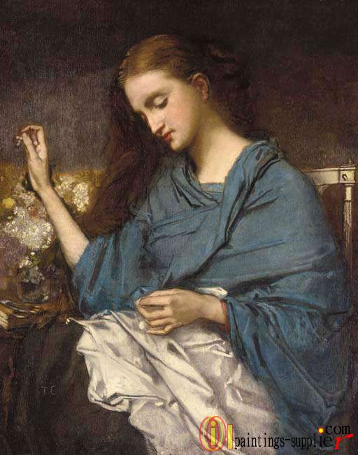 Jeune Femme Cousant,1870