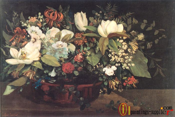 Basket of Flowers,1863