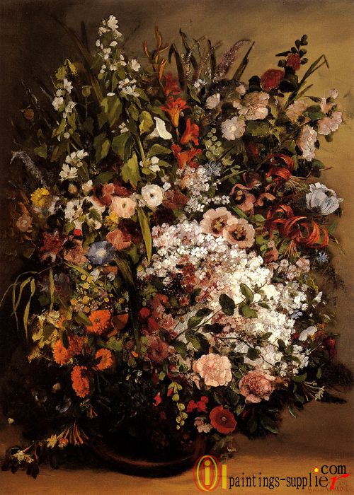 Bouquet of Flowers in a Vase,1`862