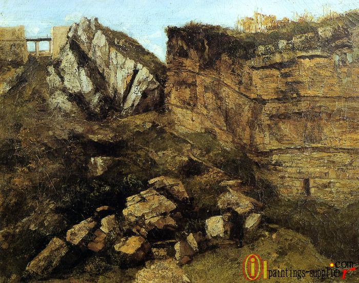 Crumbling Rocks,1864