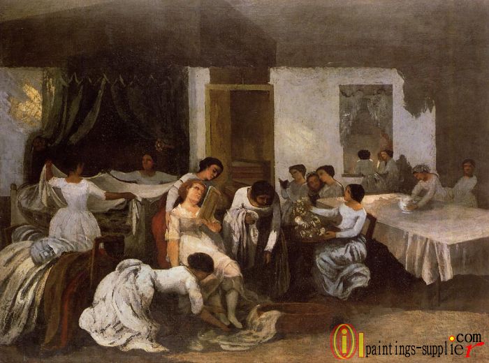 Dressing the Dead Girl,1864