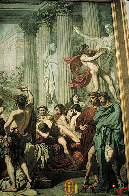 The Romans of the Decadence [detail],1847