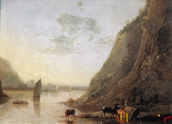 River-bank with Cows,1650