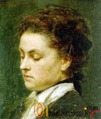 Ritratto di giovane donna,1873