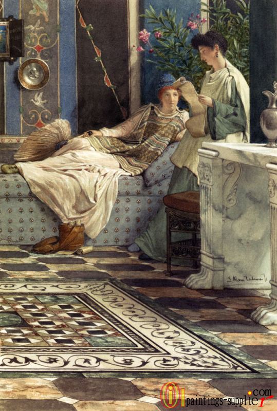 Alma Tadema Sir Lawrence From An Absent One