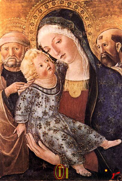 Madonna with Child and Two Saints.