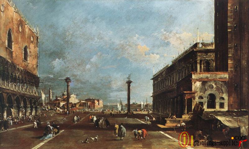 View of Piazzetta San Marco towards the San Giorgio Maggiore