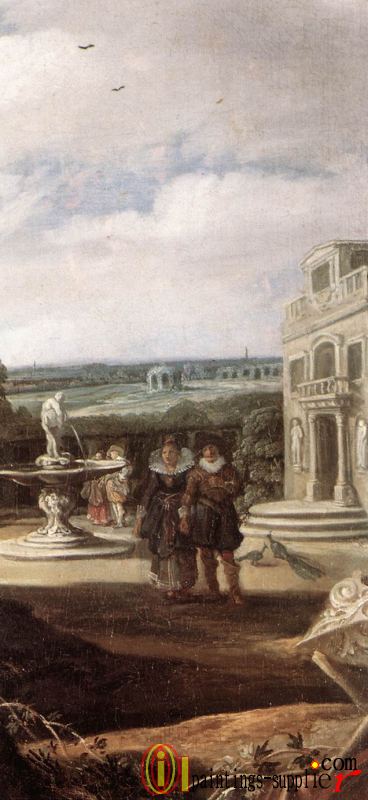 Married Couple in a Garden (detail)