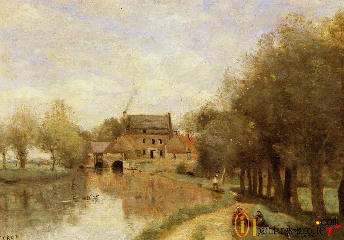 Arleux-du-Nord, the Drocourt Mill, on the Sensee,1871