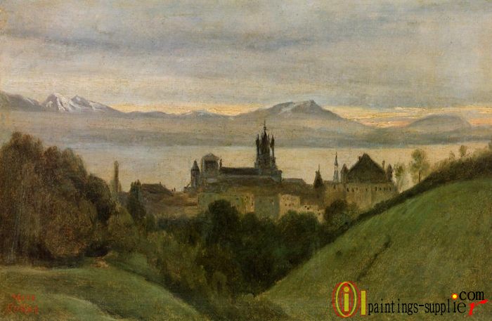 Between Lake Geneva and the Alps,1825