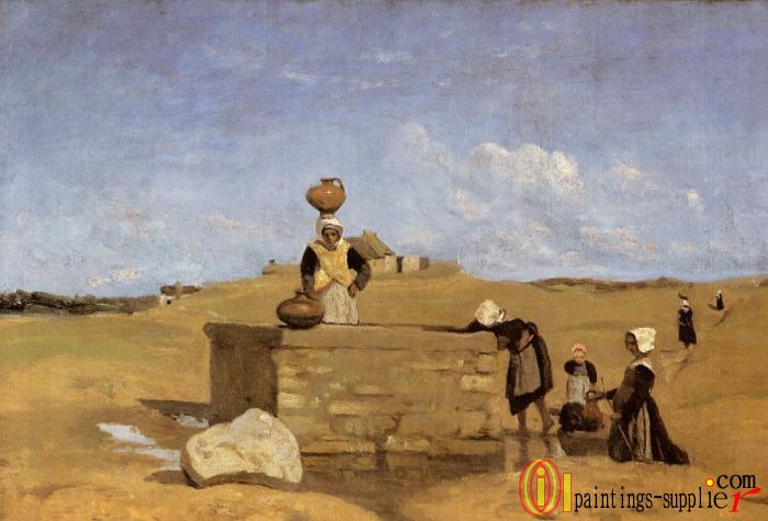 Breton Women at the Fountain,1840-44
