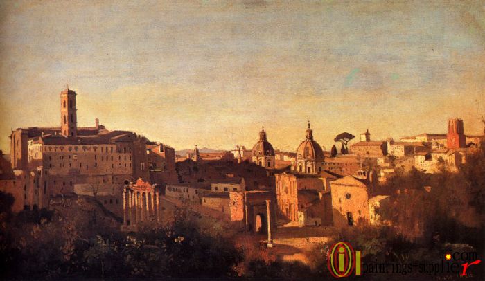 Forum Viewed From The Farnese Gardens,1826