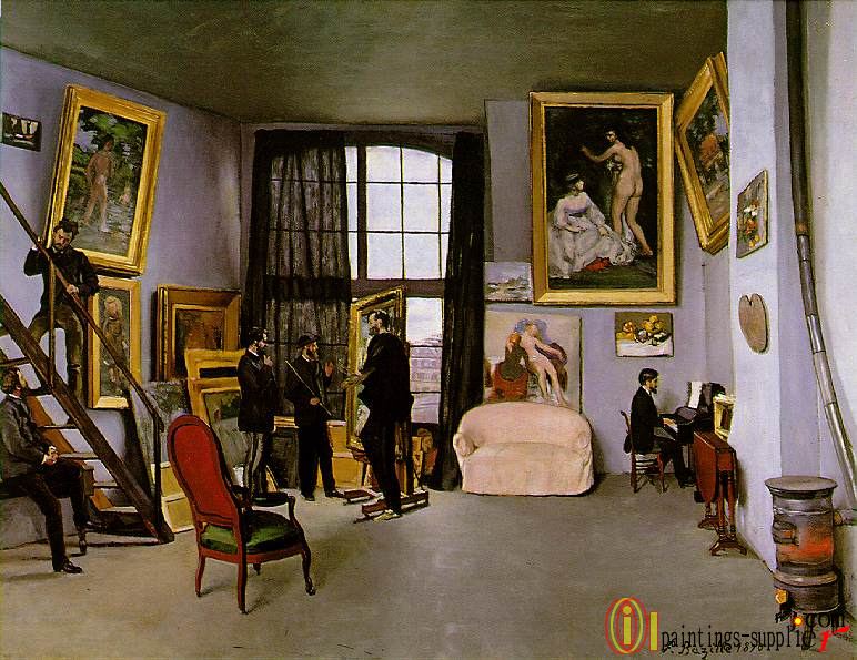 Studio 9 rue de la Condamine,1870.