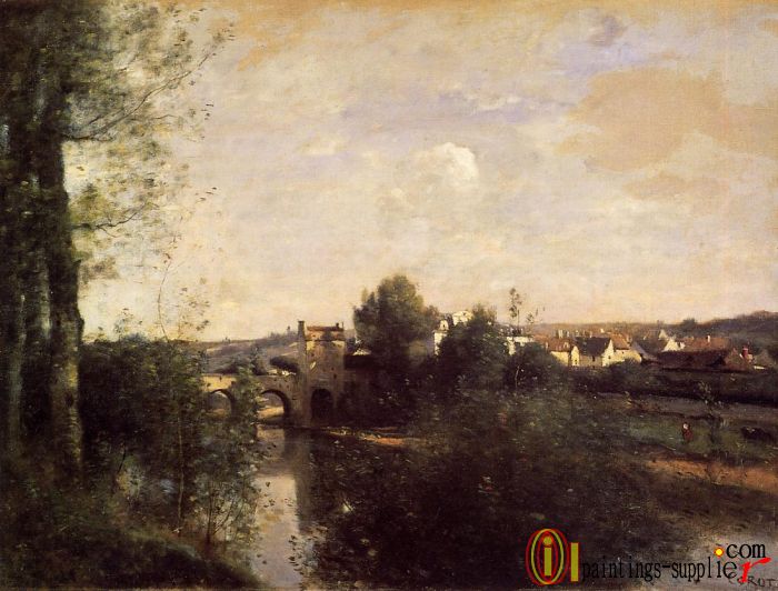 Old Bridge at Limay, on the Seine,1870