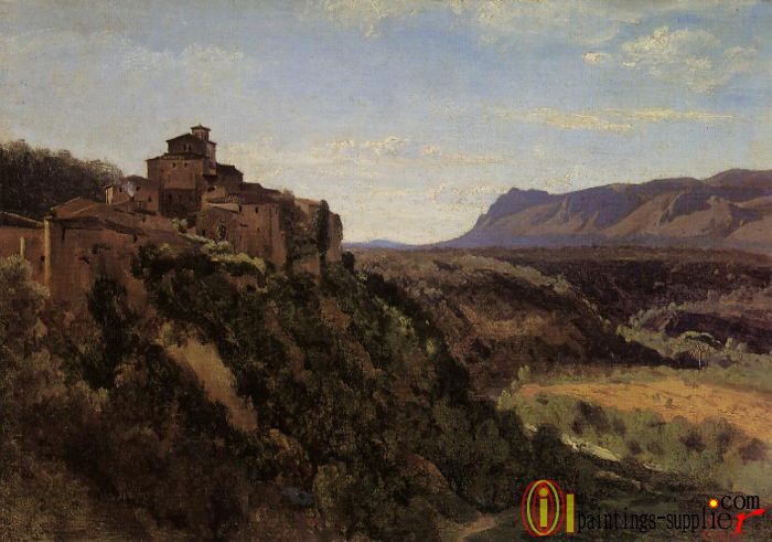 Papigno - Buildings Overlooking the Valley,1826