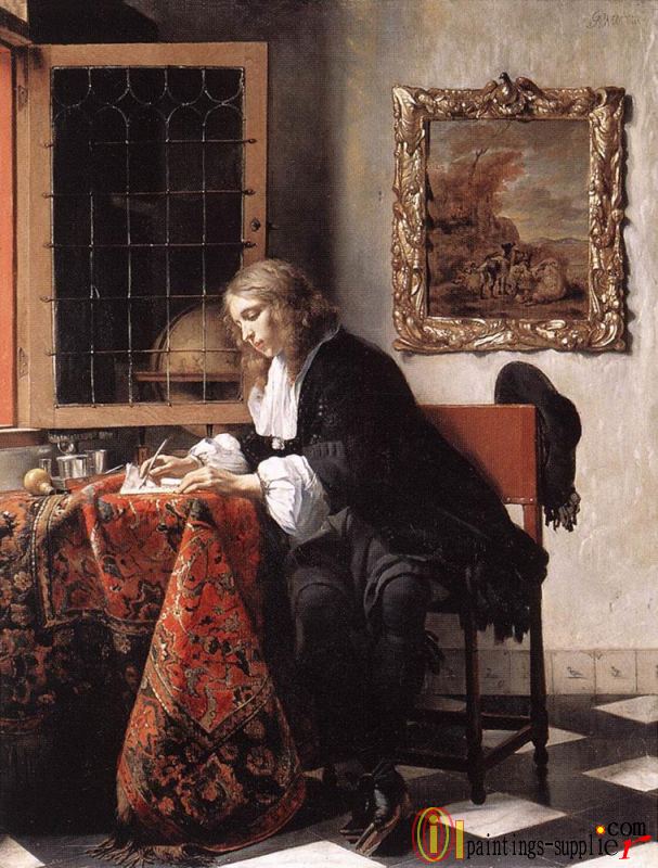 Man Writing A Letter