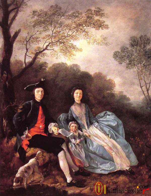 Portrait of the Artist with his Wife and Daughter