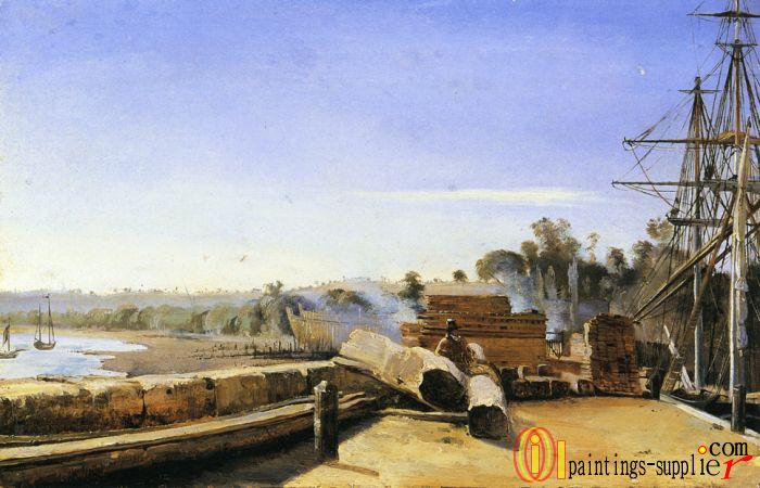 Shipyard in Honfleur,1823