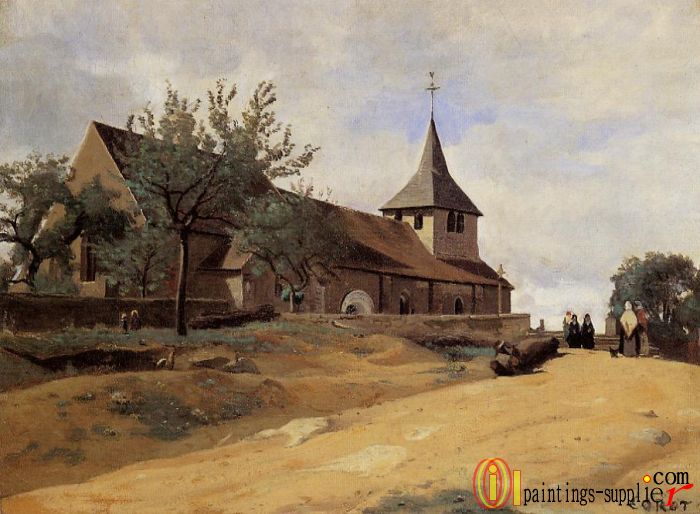 The Church at Lormes,1842