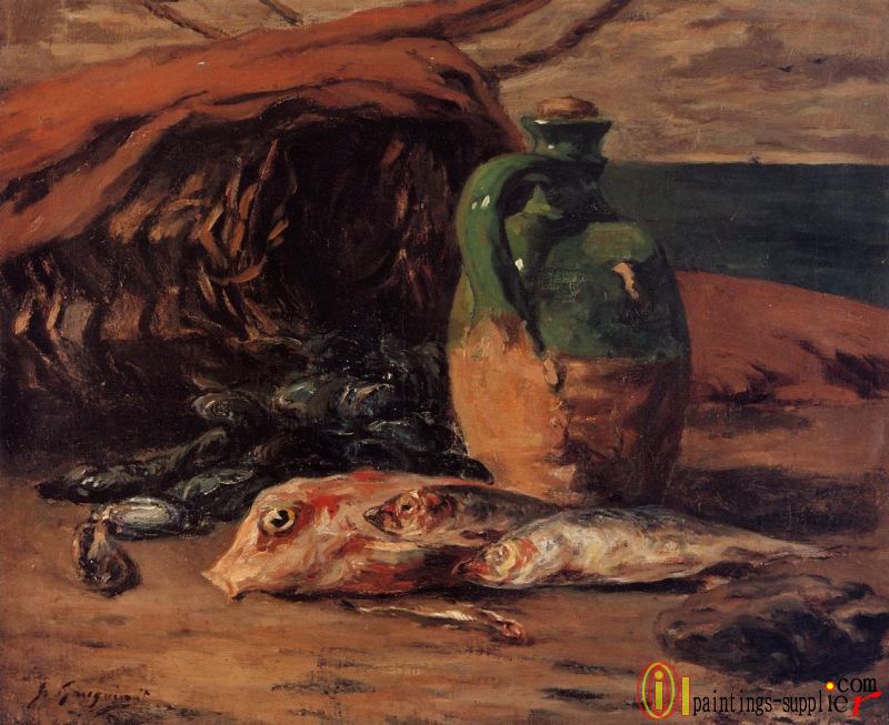 Still Life with Jug and Red Mullet.