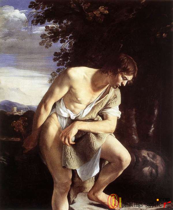David Contemplating the Head of Goliath,1610.