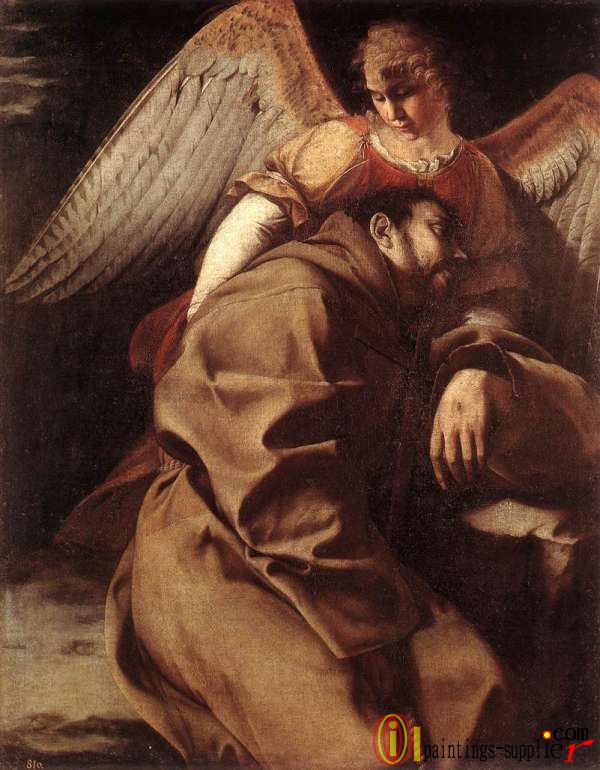 St Francis Supported by an Angel,1603
