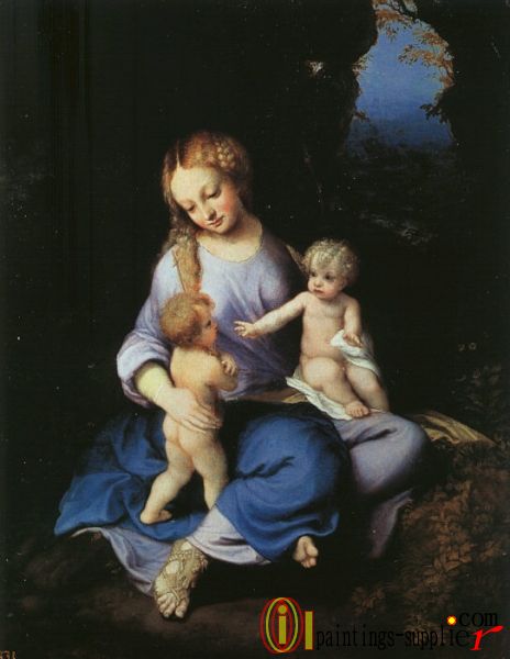 Madonna And Child With The Young Saint John.