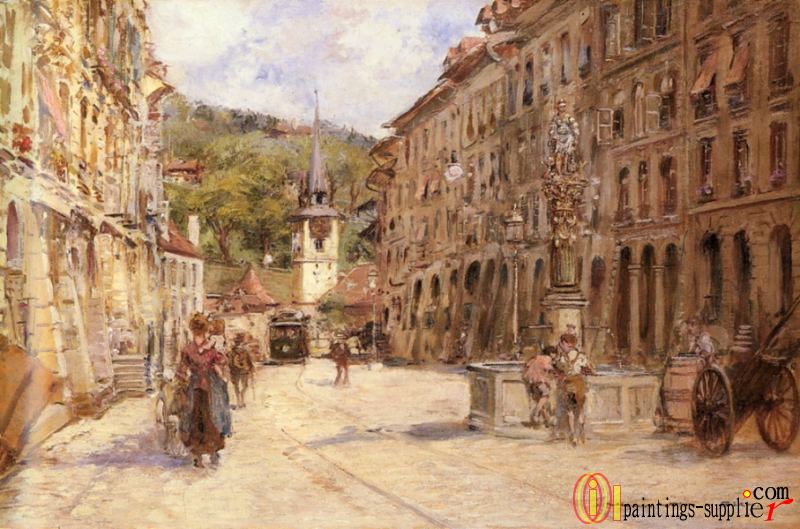 A Street Scene In Bern
