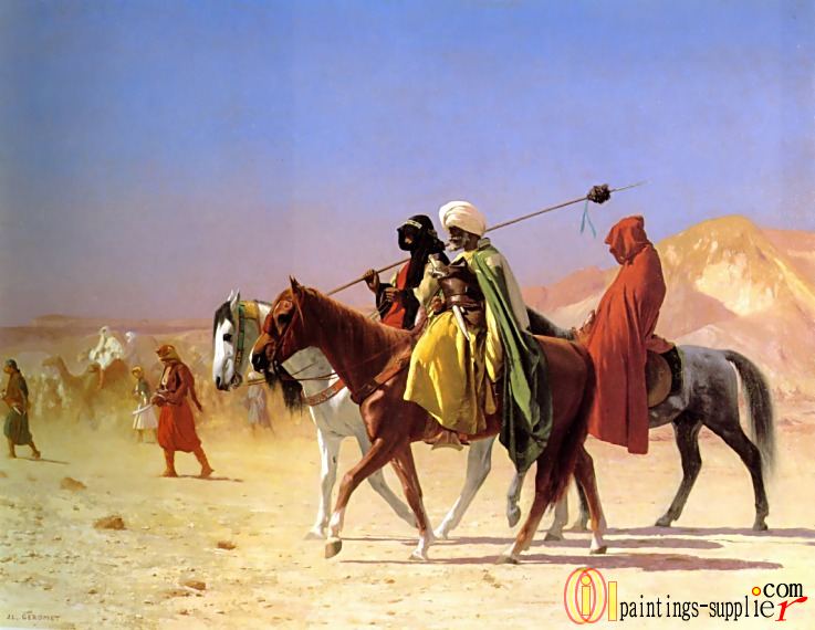 Arabs Crossing the Desert,1870