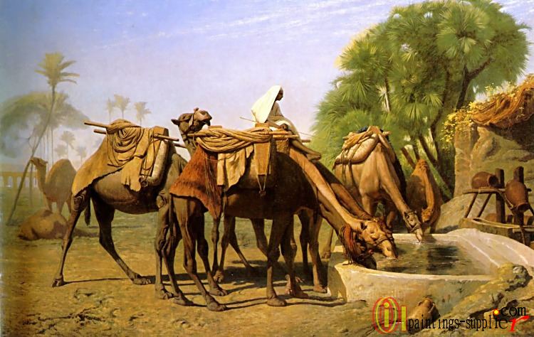 Camels at the Trough,1857