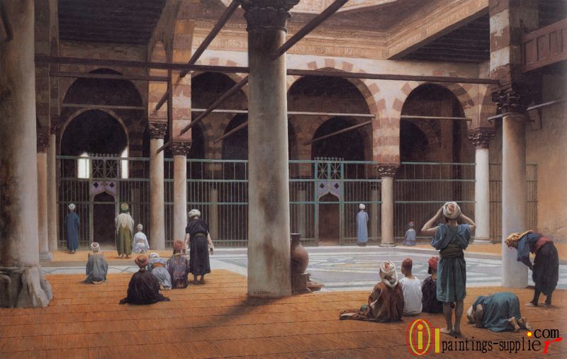 Interior of a Mosque,1870.