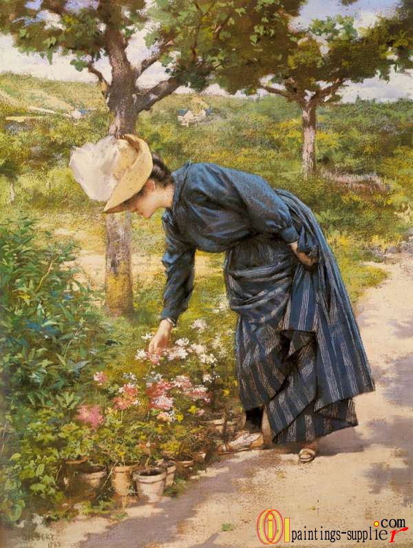 Lady in a Garden,1887.