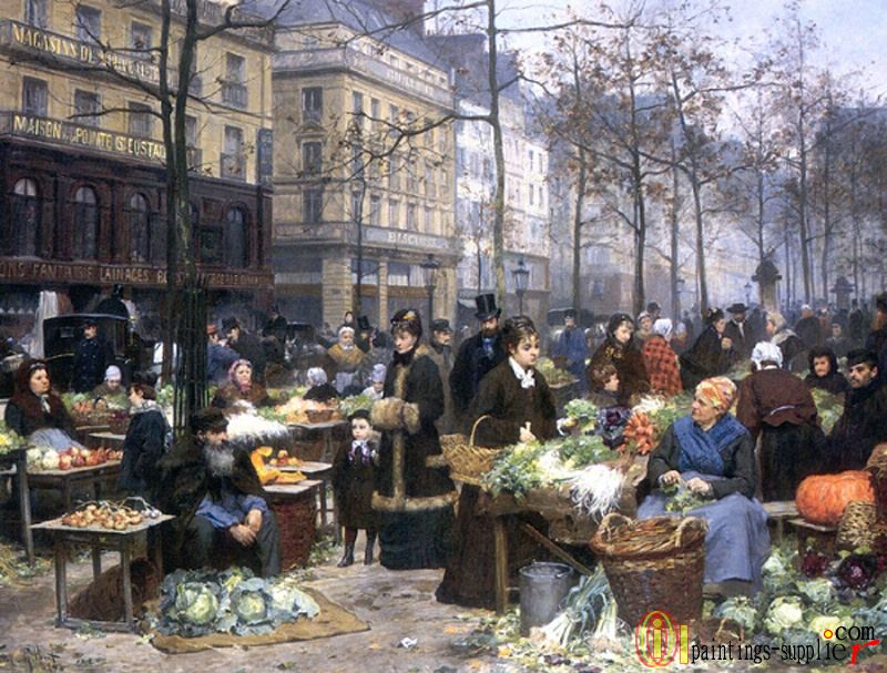 Le Marche aux Legumes,1878.