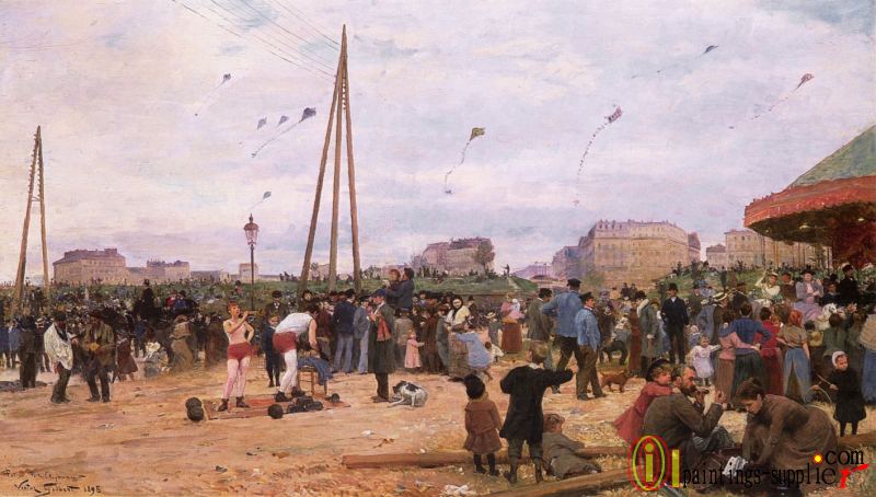 The Fairgrounds at Porte de Clignancourt, Paris,1895