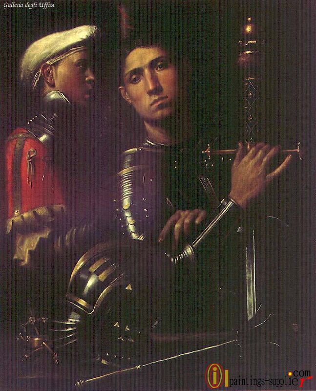 Portrait of Warrior with his Equerry