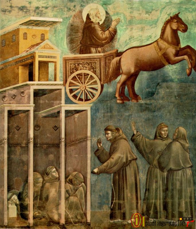 Legend of St Francis 8 Vision of the Flaming Chariot