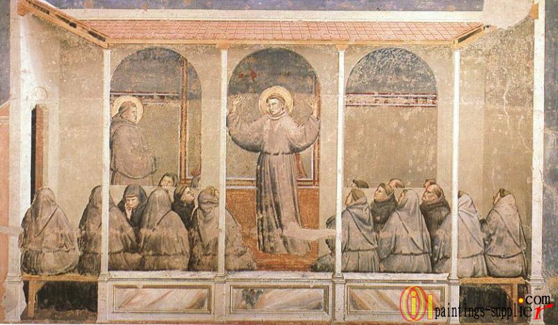 Scenes from the Life of Saint Francis 3 Apparition at Arles.