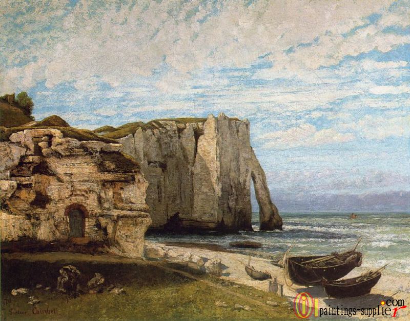 The Cliff at Etretat after the Storm,1869