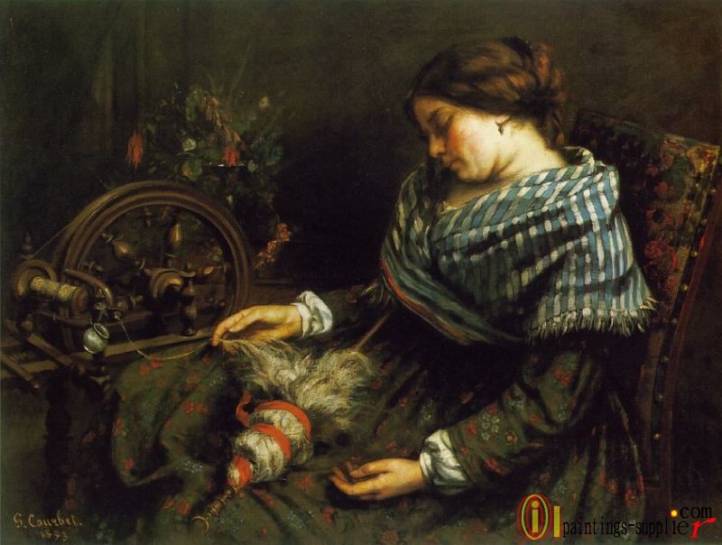 The Sleeping Spinner,1853.