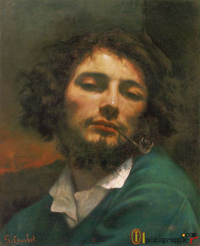 Portrait of the Artist (Man with a Pipe),1848-49