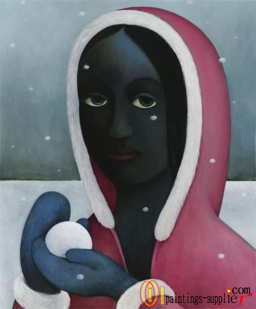 Black Madonna in the snow, 2009