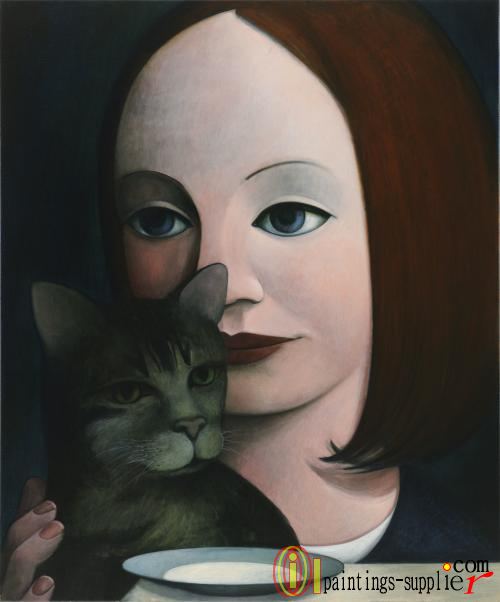 Girl with kitten, 2009