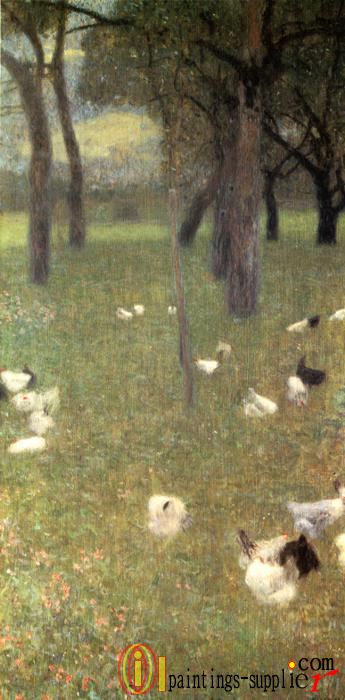 After the Rain (Garden with Chickens in St. Agatha). (1899)