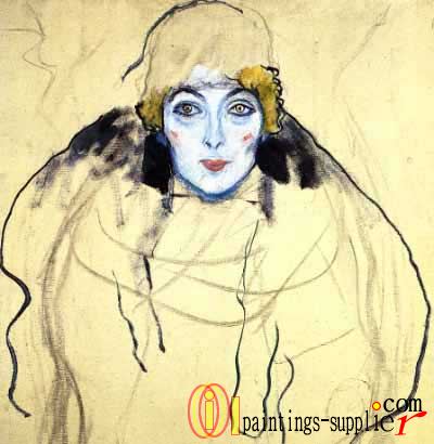 Portrait of a Lady en face (unfinished), 1917 - 18