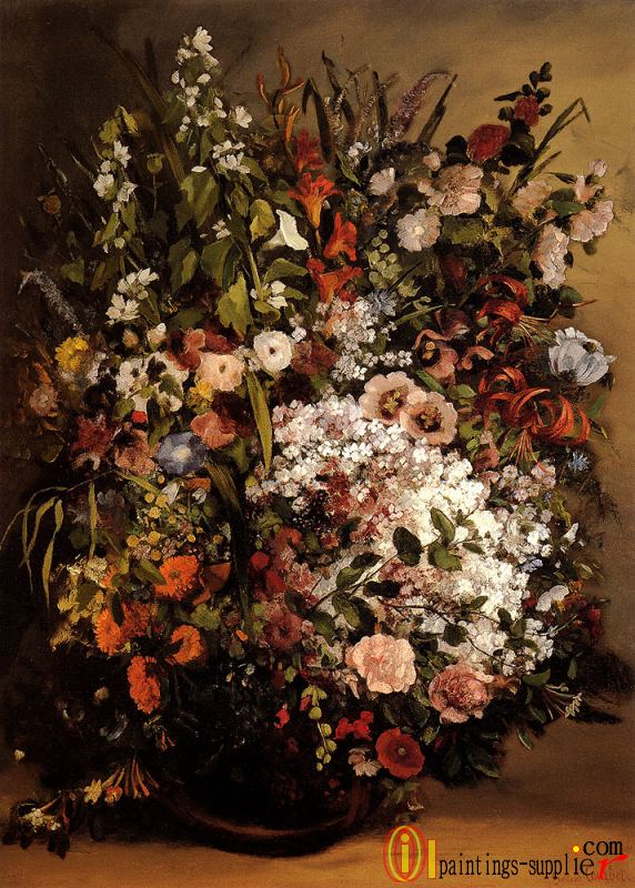 Bouquet Of Flowers In A Vase.
