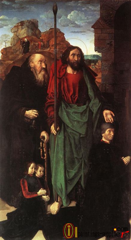 The Portinari Triptych - Sts. Anthony and Thomas with Tommas