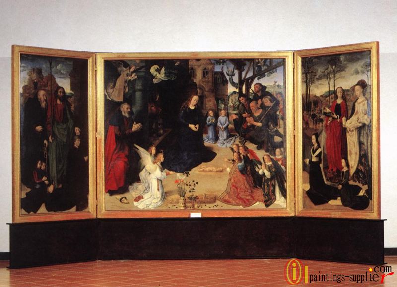 The Portinari Triptych framed 2
