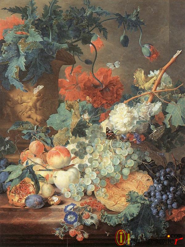 Fruit and Flowers.