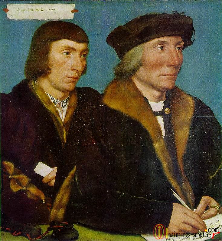 Double Portrait of Sir Thomas Godsalve and His Son John,1528